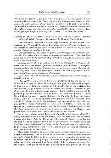 Rassegna di studi francesi organo trimestrale della Sezione pugliese dell'Union intellectuelle franco-italienne di Parigi