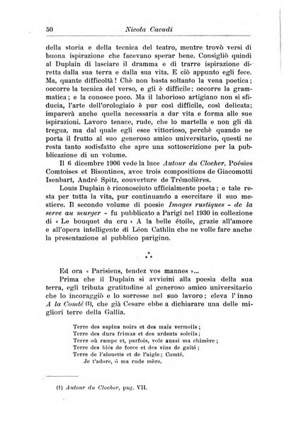 Rassegna di studi francesi organo trimestrale della Sezione pugliese dell'Union intellectuelle franco-italienne di Parigi