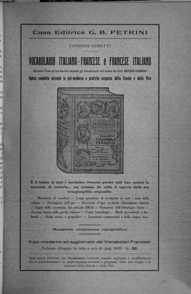 Rassegna di studi francesi organo trimestrale della Sezione pugliese dell'Union intellectuelle franco-italienne di Parigi