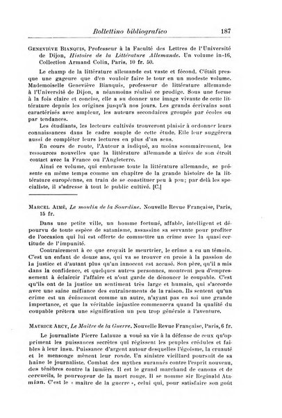 Rassegna di studi francesi organo trimestrale della Sezione pugliese dell'Union intellectuelle franco-italienne di Parigi