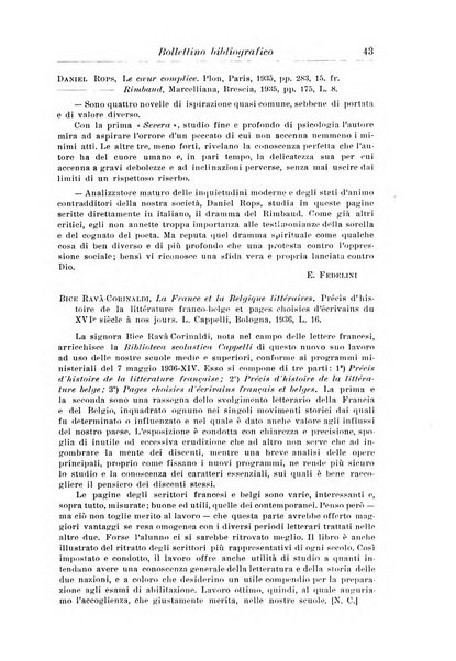 Rassegna di studi francesi organo trimestrale della Sezione pugliese dell'Union intellectuelle franco-italienne di Parigi