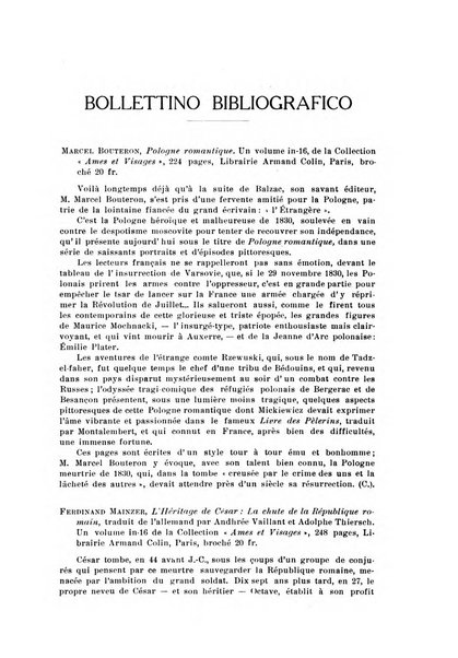 Rassegna di studi francesi organo trimestrale della Sezione pugliese dell'Union intellectuelle franco-italienne di Parigi