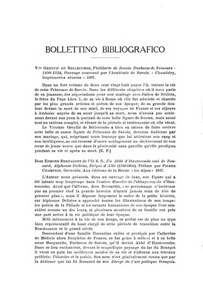 Rassegna di studi francesi organo trimestrale della Sezione pugliese dell'Union intellectuelle franco-italienne di Parigi