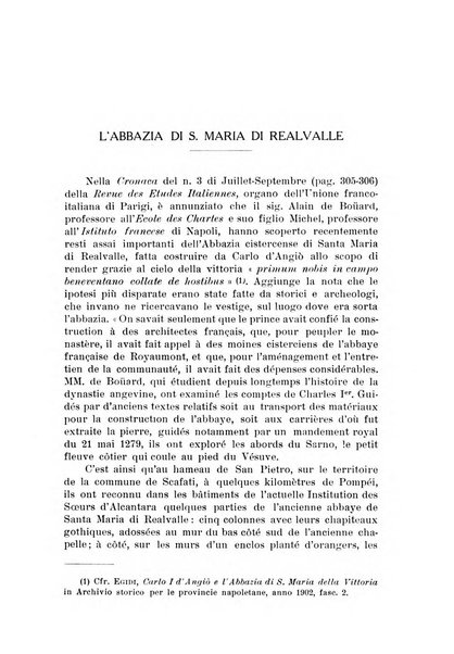 Rassegna di studi francesi organo trimestrale della Sezione pugliese dell'Union intellectuelle franco-italienne di Parigi