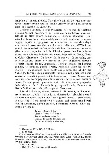 Rassegna di studi francesi organo trimestrale della Sezione pugliese dell'Union intellectuelle franco-italienne di Parigi