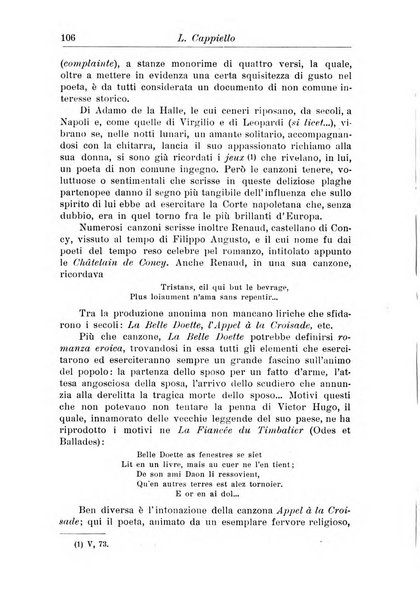 Rassegna di studi francesi organo trimestrale della Sezione pugliese dell'Union intellectuelle franco-italienne di Parigi