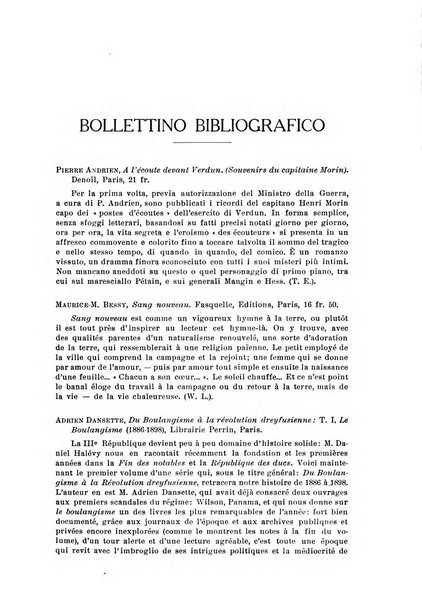 Rassegna di studi francesi organo trimestrale della Sezione pugliese dell'Union intellectuelle franco-italienne di Parigi