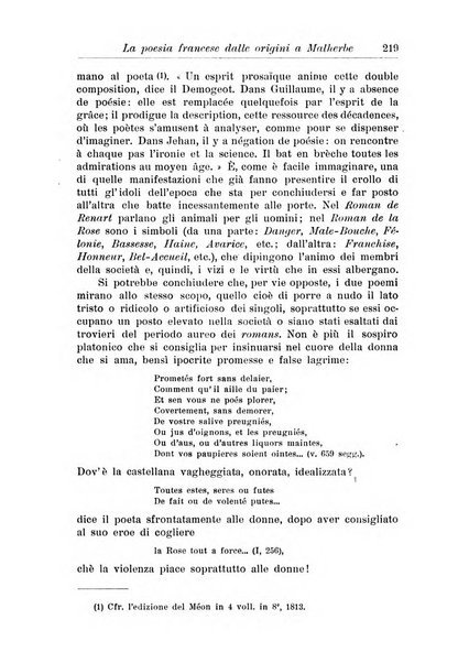 Rassegna di studi francesi organo trimestrale della Sezione pugliese dell'Union intellectuelle franco-italienne di Parigi