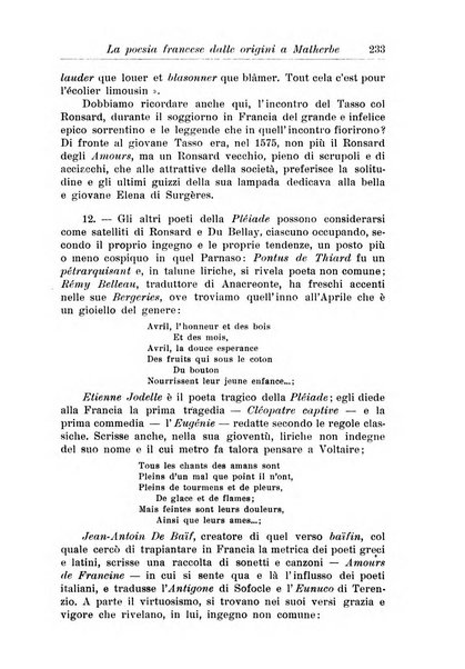 Rassegna di studi francesi organo trimestrale della Sezione pugliese dell'Union intellectuelle franco-italienne di Parigi