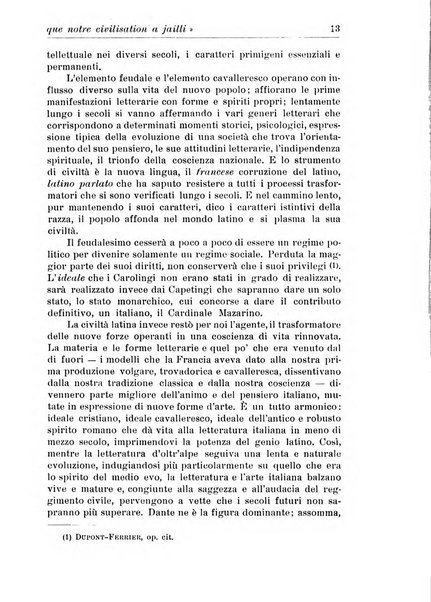 Rassegna di studi francesi organo trimestrale della Sezione pugliese dell'Union intellectuelle franco-italienne di Parigi