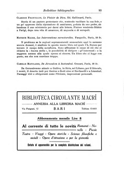 Rassegna di studi francesi organo trimestrale della Sezione pugliese dell'Union intellectuelle franco-italienne di Parigi