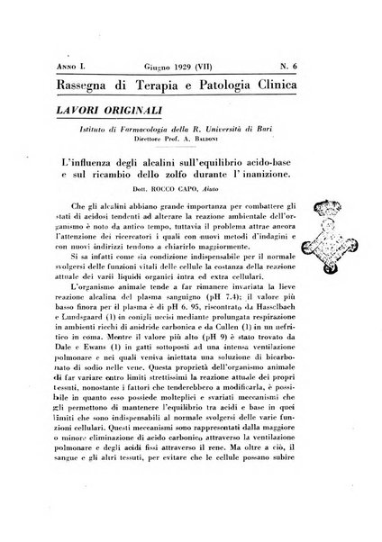 Rassegna di terapia e patologia clinica