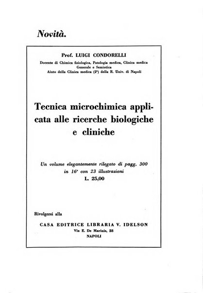 Rassegna di terapia e patologia clinica