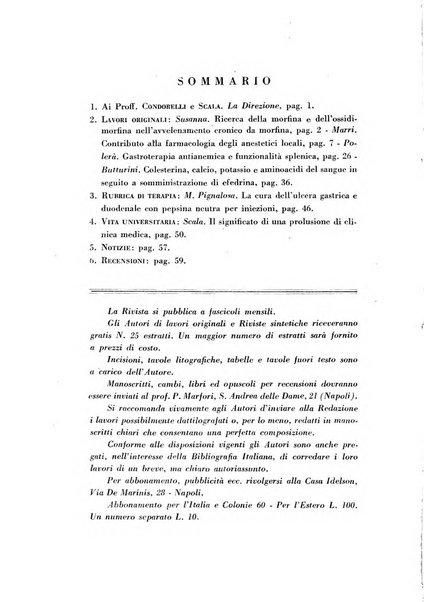 Rassegna di terapia e patologia clinica