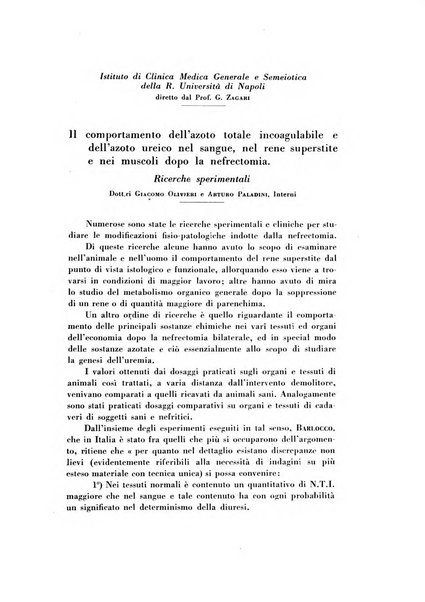 Rassegna di terapia e patologia clinica