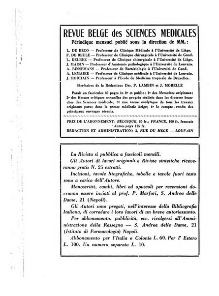 Rassegna di terapia e patologia clinica