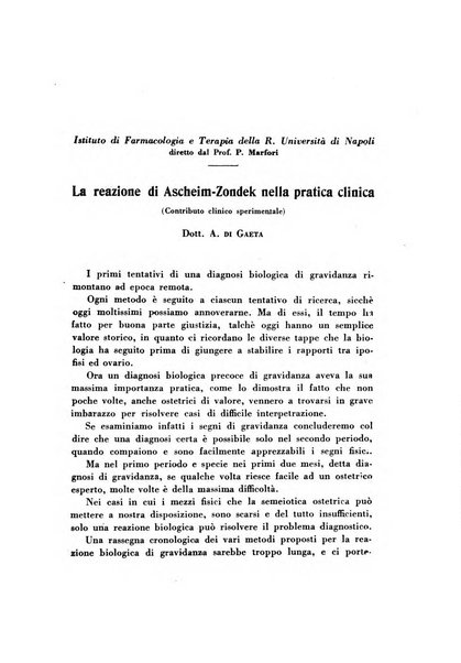 Rassegna di terapia e patologia clinica