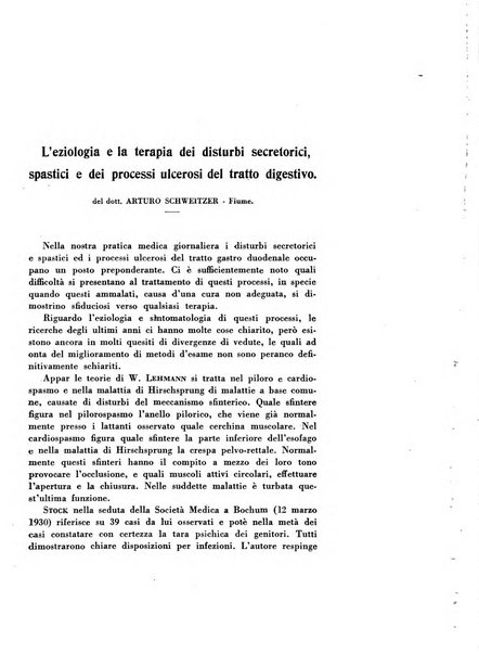 Rassegna di terapia e patologia clinica