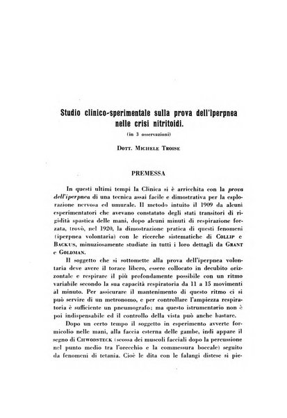 Rassegna di terapia e patologia clinica