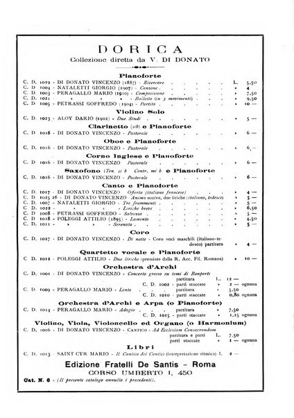 Rassegna dorica cultura, cronaca musicale