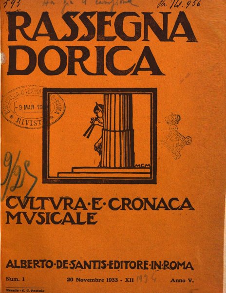 Rassegna dorica cultura, cronaca musicale