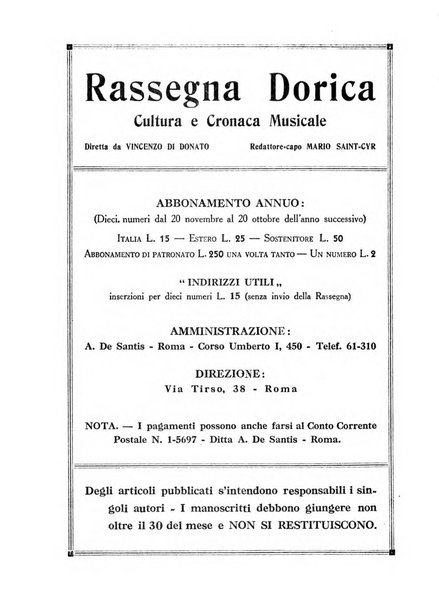 Rassegna dorica cultura, cronaca musicale