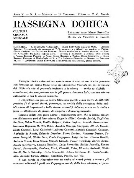 Rassegna dorica cultura, cronaca musicale