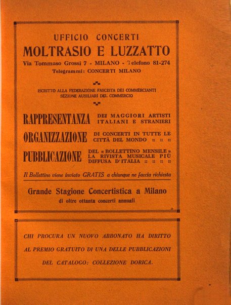 Rassegna dorica cultura, cronaca musicale