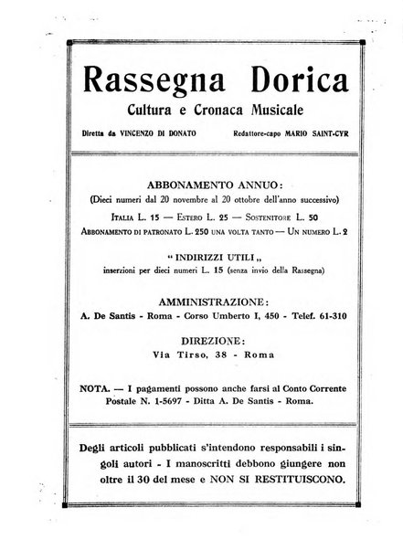 Rassegna dorica cultura, cronaca musicale