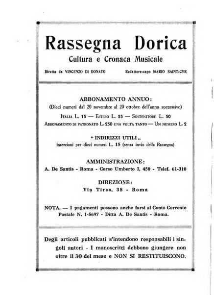 Rassegna dorica cultura, cronaca musicale