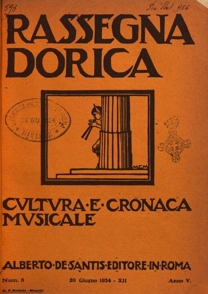 Rassegna dorica cultura, cronaca musicale