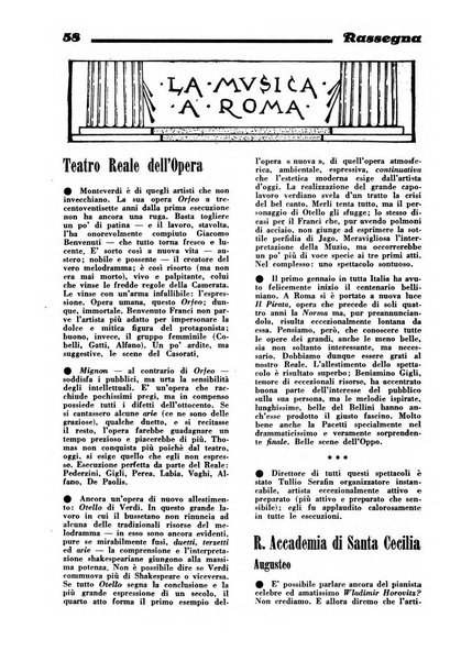 Rassegna dorica cultura, cronaca musicale