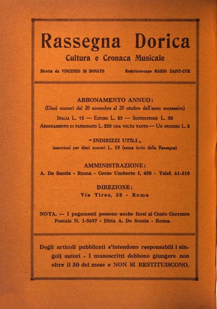 Rassegna dorica cultura, cronaca musicale