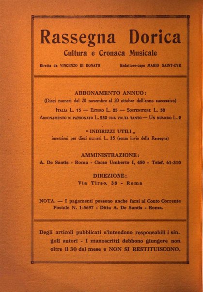 Rassegna dorica cultura, cronaca musicale