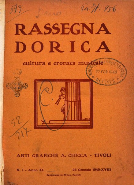 Rassegna dorica cultura, cronaca musicale