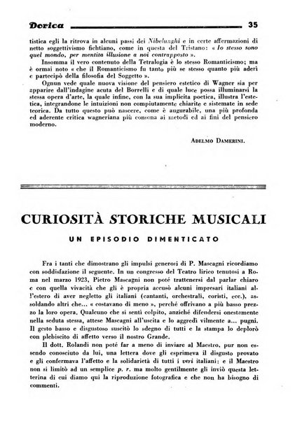 Rassegna dorica cultura, cronaca musicale