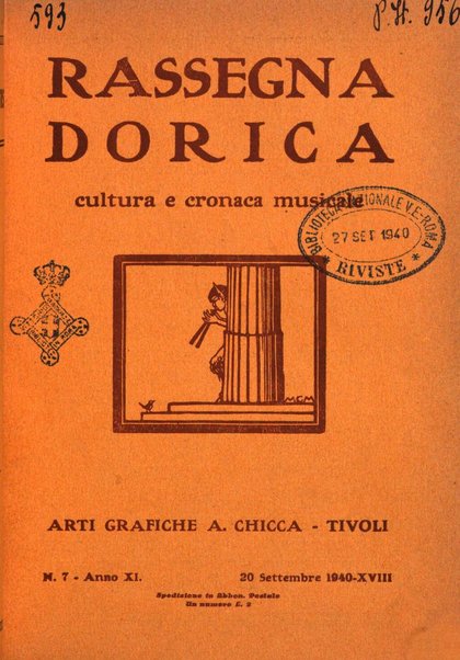 Rassegna dorica cultura, cronaca musicale