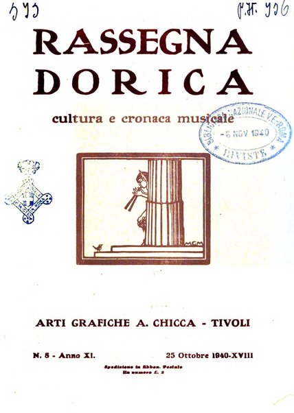 Rassegna dorica cultura, cronaca musicale