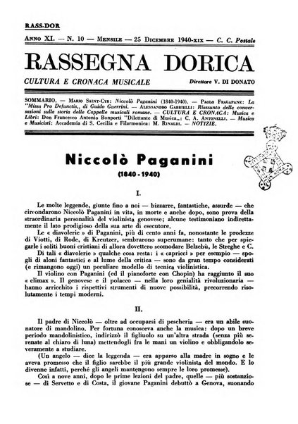 Rassegna dorica cultura, cronaca musicale