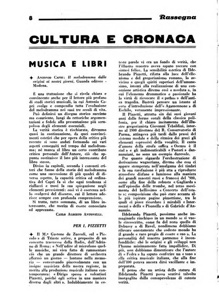 Rassegna dorica cultura, cronaca musicale