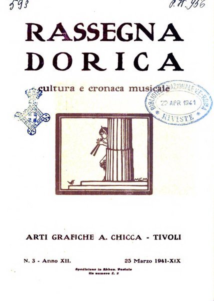 Rassegna dorica cultura, cronaca musicale