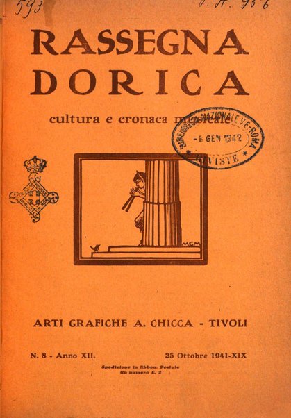 Rassegna dorica cultura, cronaca musicale