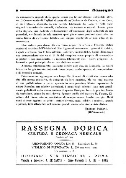 Rassegna dorica cultura, cronaca musicale