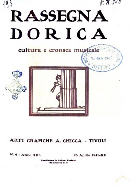 Rassegna dorica cultura, cronaca musicale