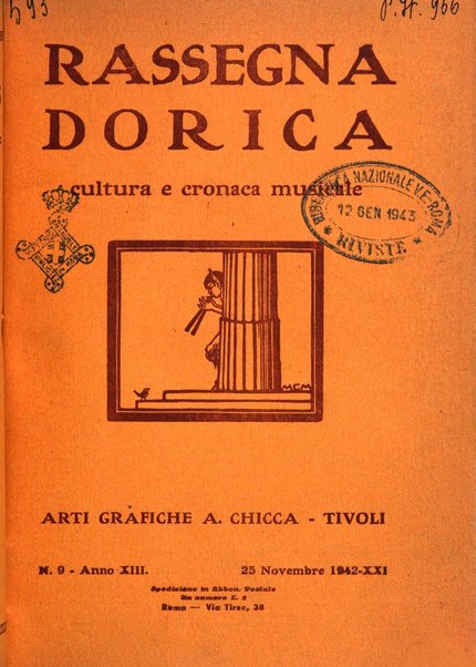 Rassegna dorica cultura, cronaca musicale