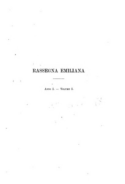 Rassegna emiliana di storia, letteratura ed arte