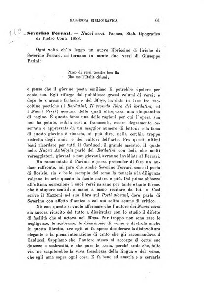 Rassegna emiliana di storia, letteratura ed arte