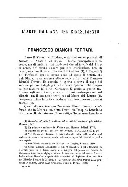 Rassegna emiliana di storia, letteratura ed arte