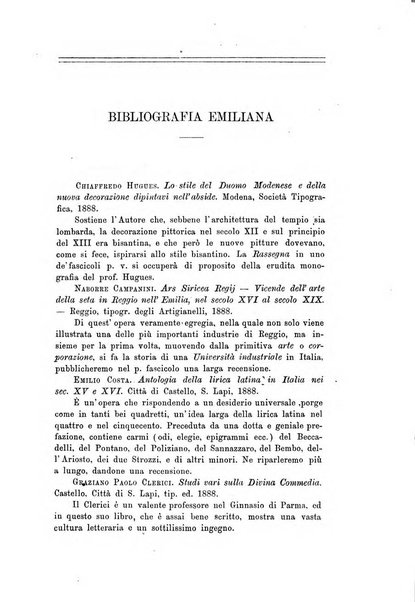 Rassegna emiliana di storia, letteratura ed arte