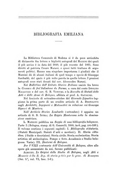 Rassegna emiliana di storia, letteratura ed arte